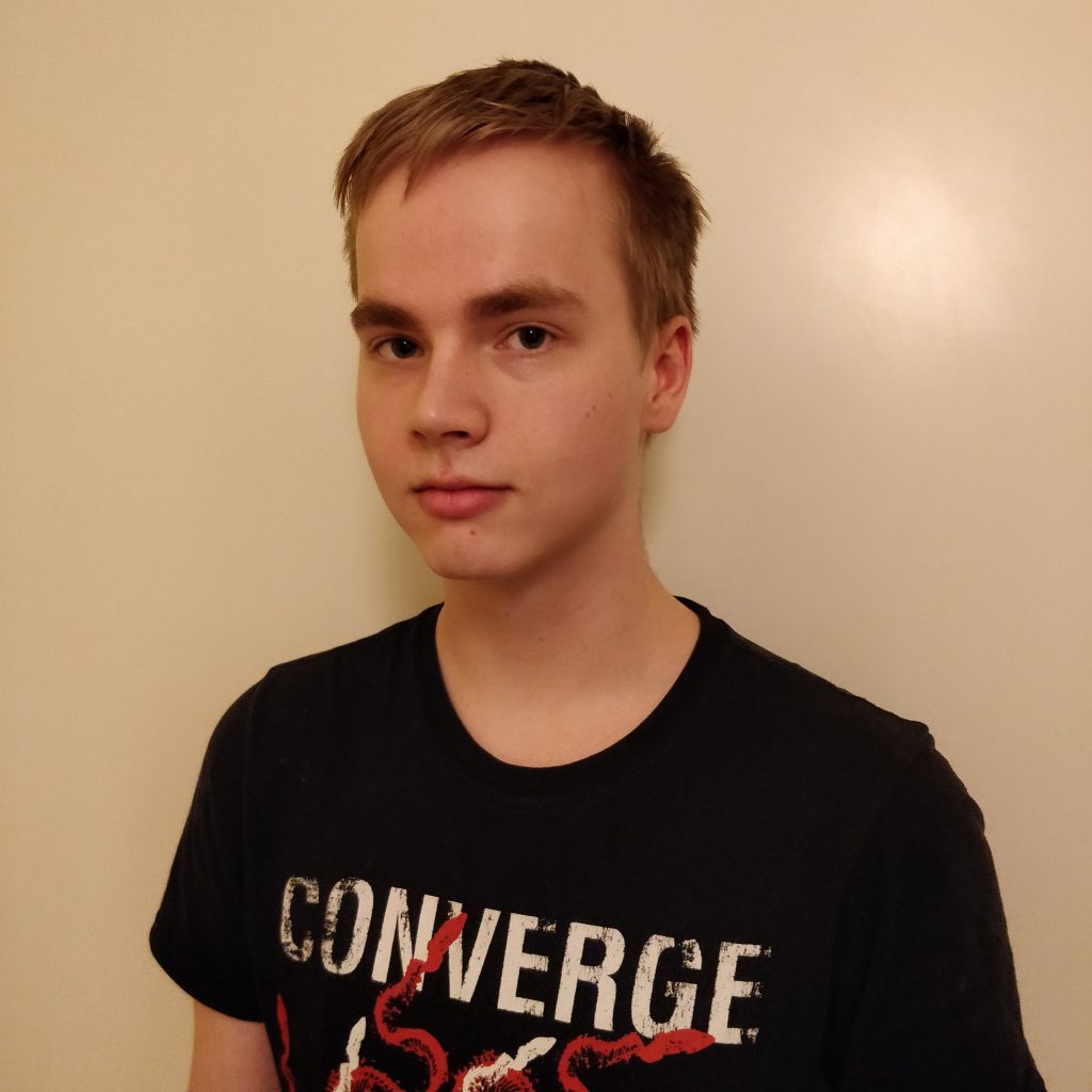 Pelialan opiskelija Alex Savander