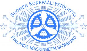 Liittoon / Suomen konepäällystöliiton logo